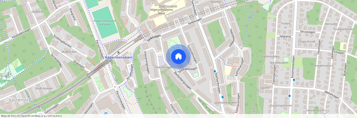 Tomträttsvägen 28, Hägerstensåsen