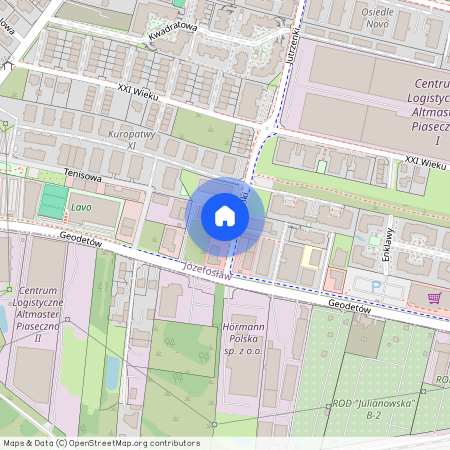 ul. XXI Wieku, Józefosław, Piaseczno, piaseczyński, mazowieckie