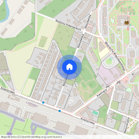 ul. Maszewska 20, Chomiczówka, Bielany, Warszawa, mazowieckie