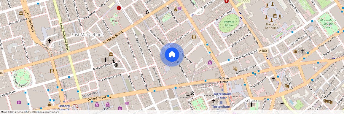 Rathbone Place, Fitzrovia, London, W1T