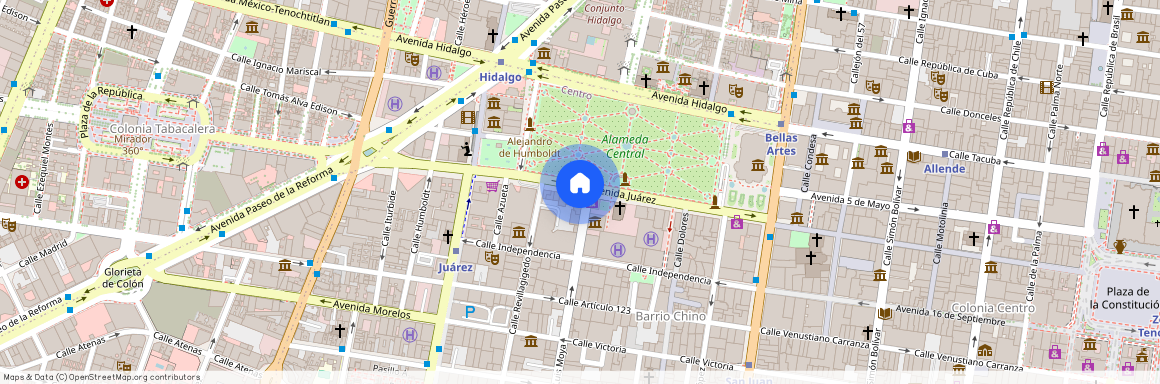 Juarez #56, Colonia Centro (Área 5), C.P. 06050, Df / Cdmx
