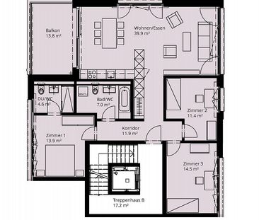4.5 Zimmerwohnung in Neftenbach - Foto 1