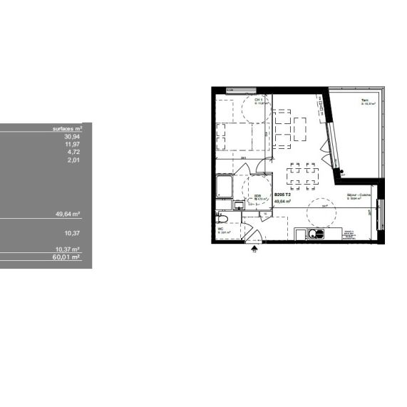 Location Appartement 2 pièces 49m² BLAGNAC 31700 - Photo 2