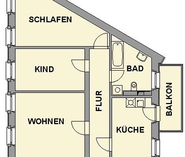 Attraktive 3-Raum-Altbauwohnung mit Einbauküche - Foto 5
