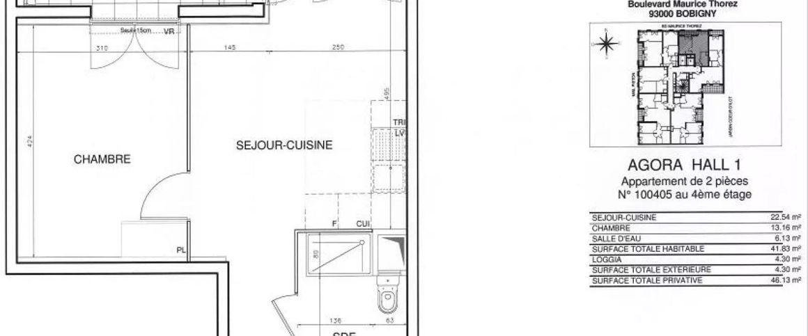 location Appartement T2 DE 41.8m² À BOBIGNY - Photo 1