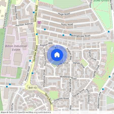 Surrey Drive, Coventry, New Stoke Village. CV3