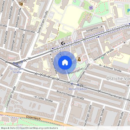 Oranienstraße, 28205 Östliche Vorstadt - Hulsberg