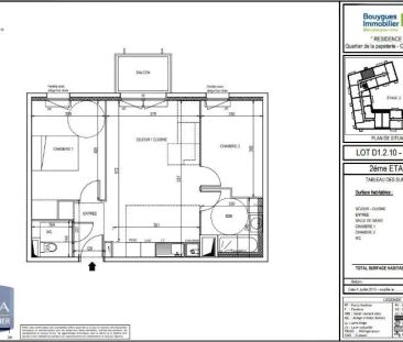 Appartement à louer 3 pièces 57.58m² - Photo 5