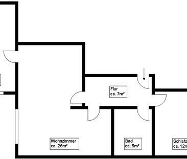 2 Raum-Wohnung mit Aufzug - Foto 3