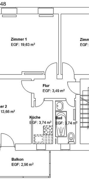 3 ZKB mit Balkon in verkehrsgünstiger Lage! - Foto 2