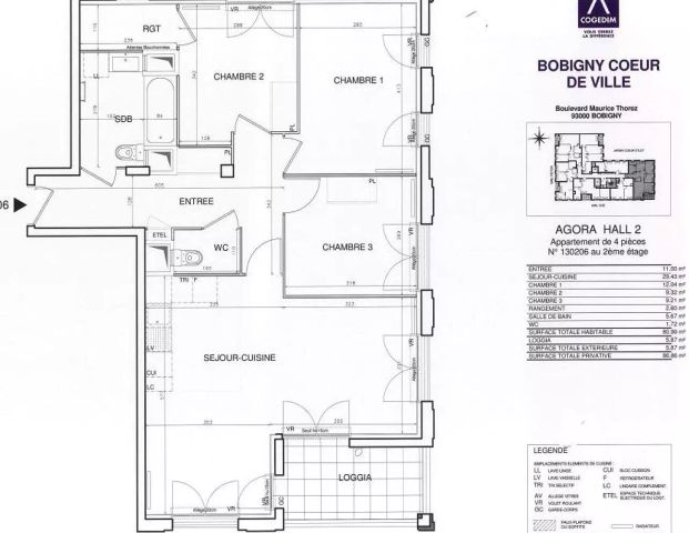 location Appartement T4 DE 80.5m² À BOBIGNY - Photo 1