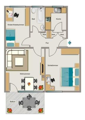 Die passende Wohnung von VIVAWEST mit Wohnberechtigungsschein. - Photo 1