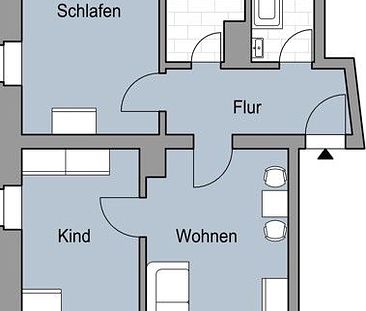 3-Zimmerwohnung mit Einbauküche und Gasherd! - Photo 1