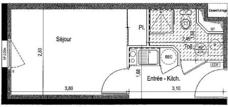 Appartement 1 pièce - - Photo 3
