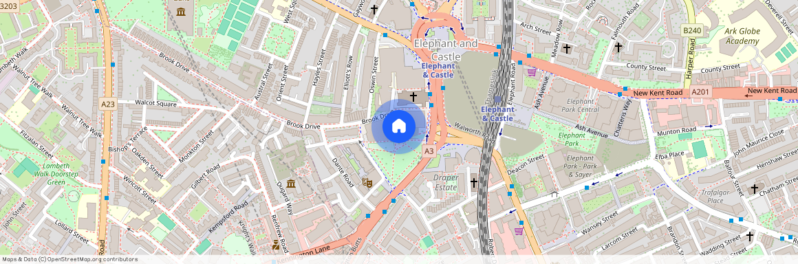 St Gabriel Walk, Elephant and Castle, London, SE1