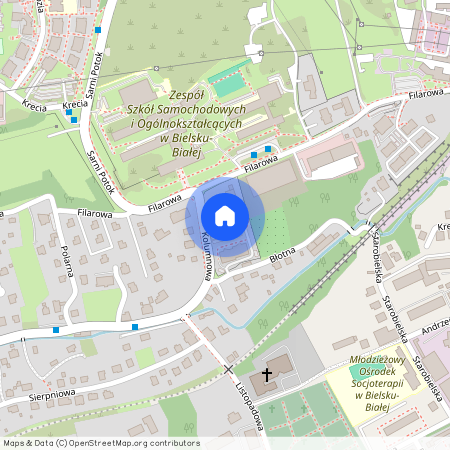 ul. Kolumnowa, Stare Bielsko, Bielsko-Biała, śląskie