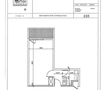 F1 32.13 m², balcon. Cuisine indépendante équipée. - Photo 6