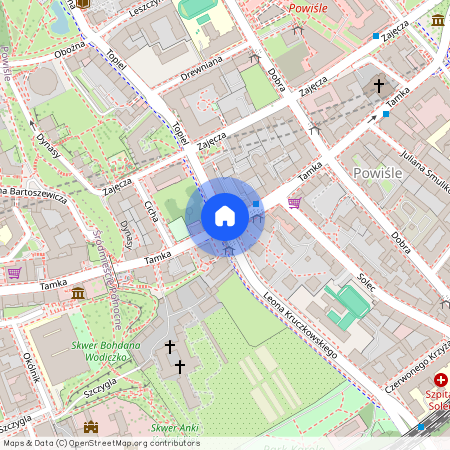 ul. Tamka, Powiśle, Śródmieście, Warszawa, mazowieckie