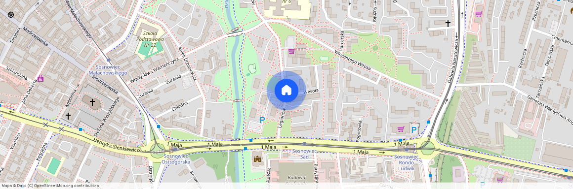 ul. Wesoła, Dębowa Góra, Sosnowiec, śląskie