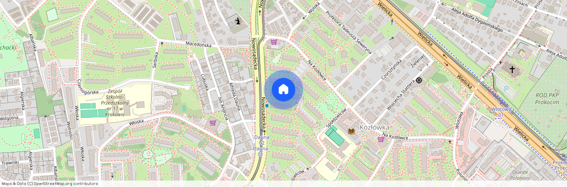 ul. Nowosądecka, Kozłówka, Bieżanów-Prokocim, Kraków, małopolskie