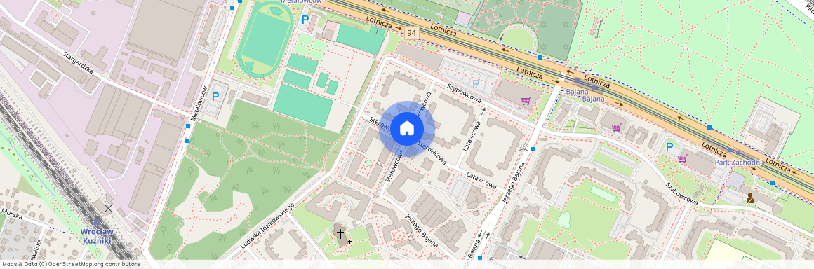 ul. Sterowcowa, Gądów, Fabryczna, Wrocław, dolnośląskie