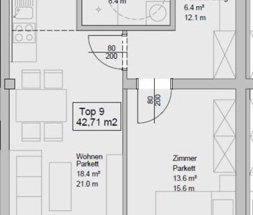 Charmante 2-Zimmer-Wohnung mit Loggia in Graz - Photo 6