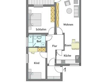 Modernisierte 3-Zimmer-Wohnung in Mülheim-Saarn - Photo 1
