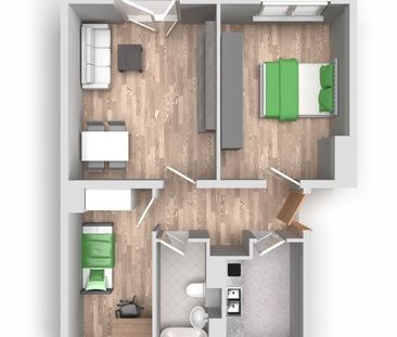 3-Raum-Wohnung Paul-Suhr-Straße 49b - Photo 1