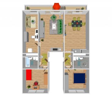 Umgebaute Familienwohnung in Hutholz - Photo 6