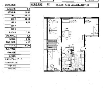 Location appartement T4 80.84m² à Reims (51100) Loyer CC * : 506.57... - Photo 2