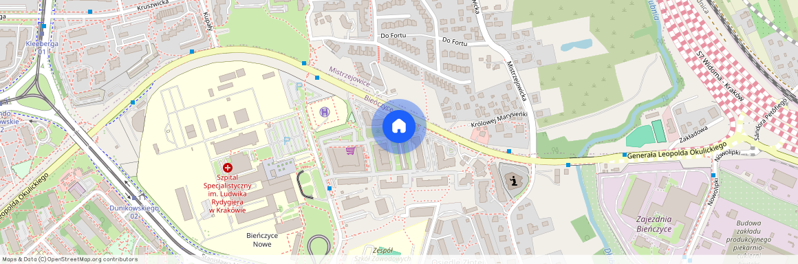 ul. gen. Leopolda Okulickiego, Bieńczyce, Bieńczyce, Kraków, małopolskie