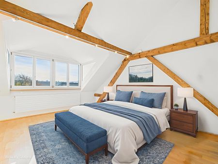 Sunny and renovated 2.5-room penthouse apartment with a view in Basel - Foto 2