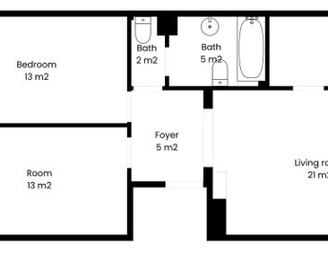 Appartement te huur in Ukkel voor € 1.200 met 2 slaapkamers - Photo 1