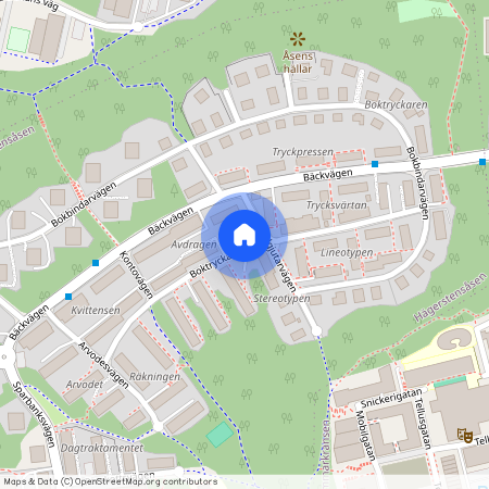 Boktryckarvägen, Hägersten