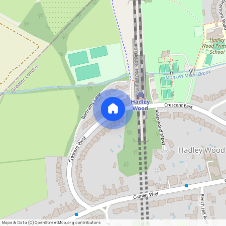 Crescent West, Hadley Wood, Hertfordshire, EN4