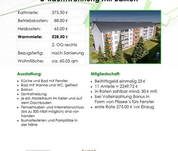 Moderne 3- Raumwohnung mit toller Aussicht und Balkon - Photo 2