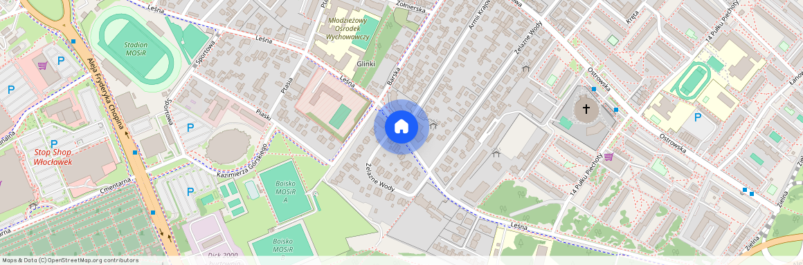 ul. Leśna, Włocławek, kujawsko-pomorskie