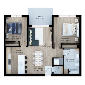 4 ½ Avec STATIONNEMENT INTÉRIEUR À 130$ - Photo 3