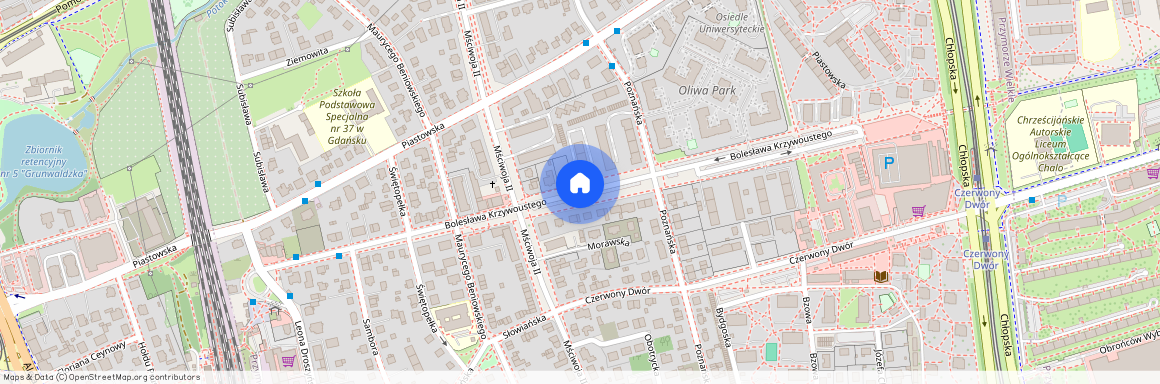 ul. Bolesława Krzywoustego, Przymorze Małe, Gdańsk, pomorskie