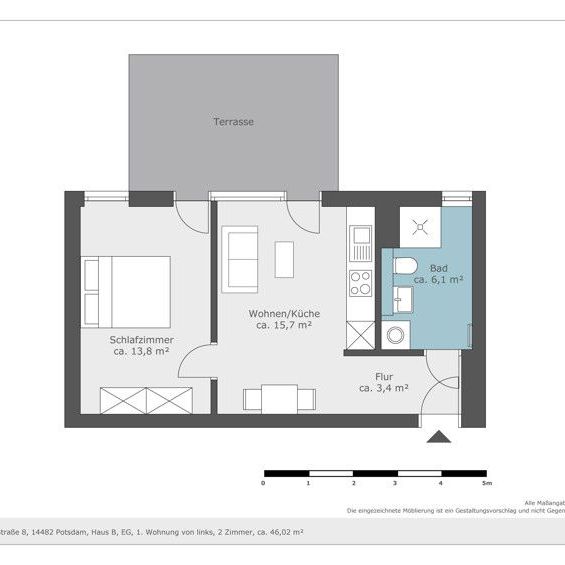 Preisgünstige 2-Zimmer-Wohnung - Foto 1