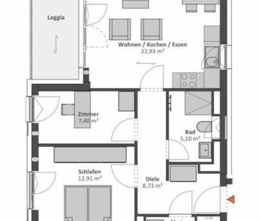 Nachmieter gesucht zum 01.02.26: 2.5 Zimmer mit großem Balkon - Foto 1