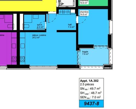 A1-302 - Très beau 2,5 pièces à louer courant avril 2026 - Photo 3