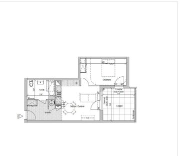 Appartement à louer 2 pièces 45.3m² - Photo 1