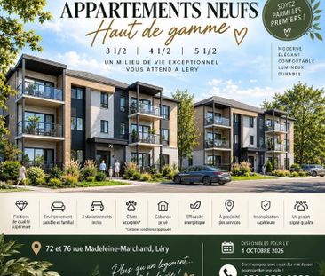 🏡 LOGEMENTS NEUFS HAUT DE GAMME À LOUER – 3 ½, 4 ½ et 5 ½ - Photo 2