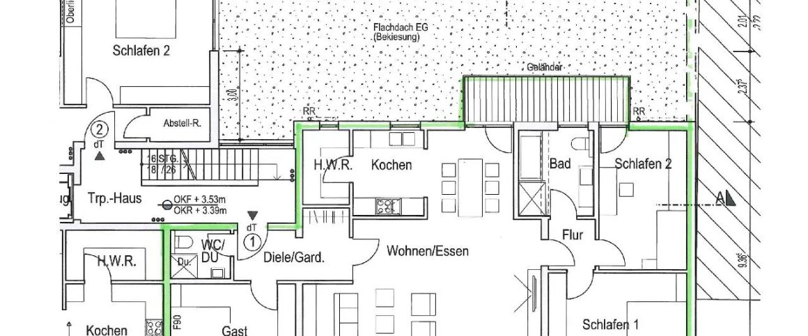 Sehr hochwertig ausgestattete 4-Zimmer-Stadtwohnung mit Aufzug, Einbauküche, 2 Balkonen und Garage - Photo 1