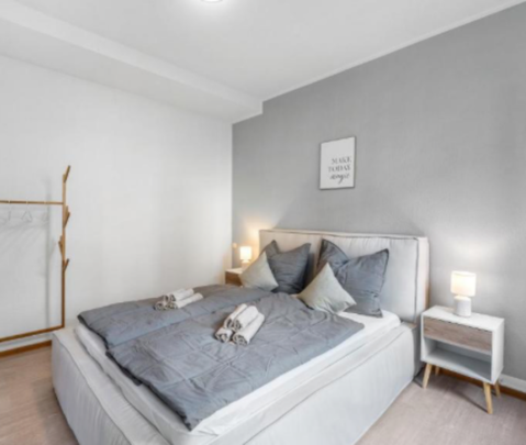 Moderne, voll möblierte 3-Zimmer-Wohnung im hellen Skandi-Stil zur Miete in Bad Dürrenberg - Photo 1