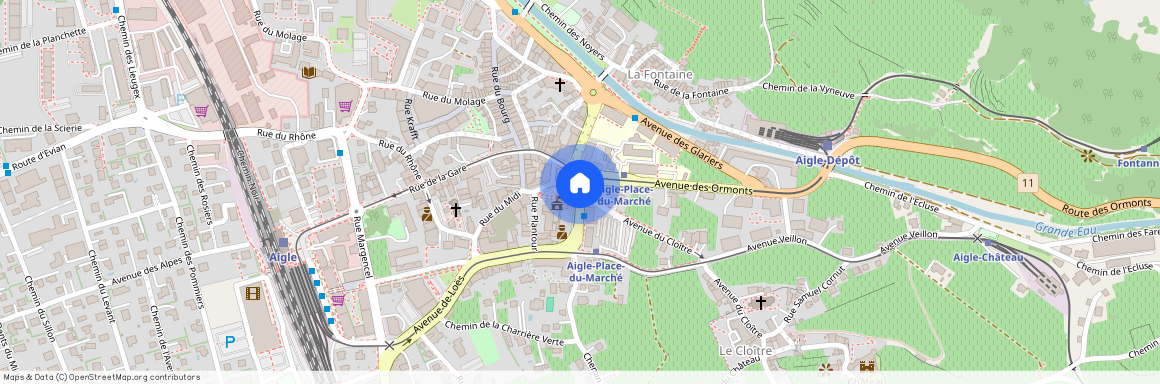 place du marché, 1860 Aigle