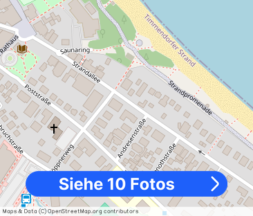 kl. 2 Zi. möblierte DG-Whg. ca. 30qm, Strandallee 106-108, Timmendo... - Foto 1