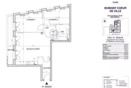location Appartement T3 DE 64.6m² À BOBIGNY - Photo 4