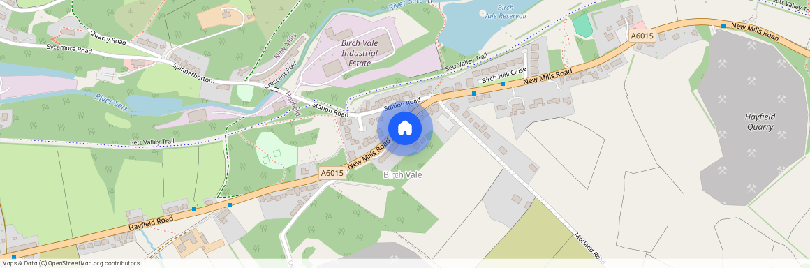 New Mills Road, Birch Vale, High Peak, SK22